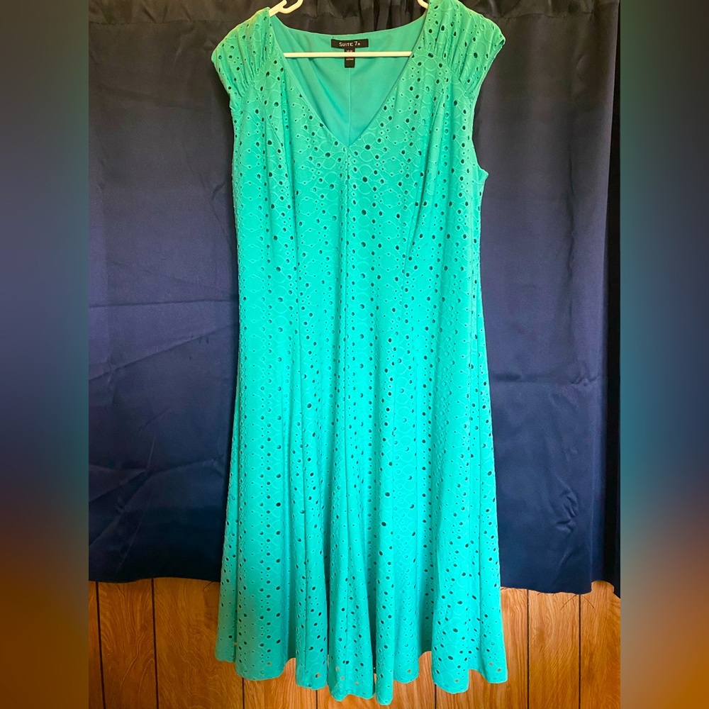Size 14W Teal Dress